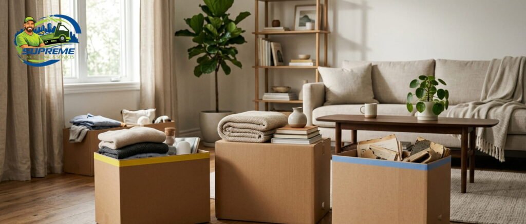 Residential junk removal, home decluttering, and professional donation hauling.