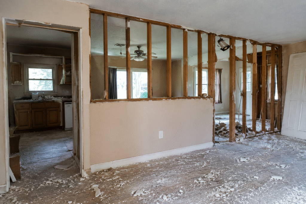 Before Interior Wall Removal
